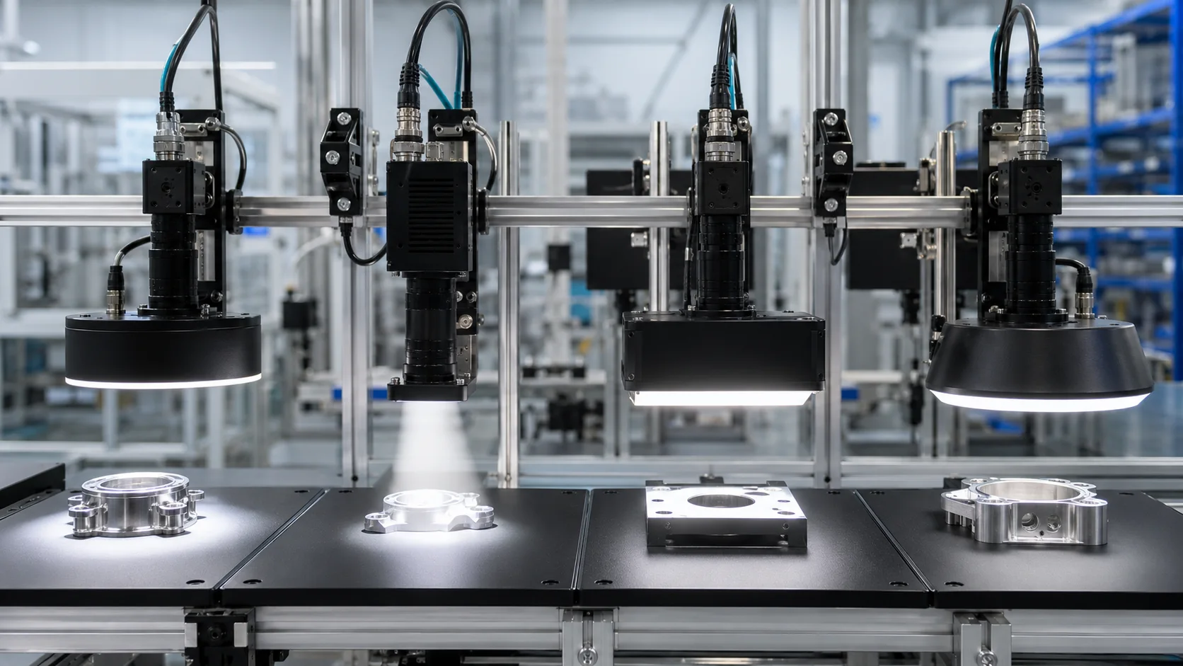Factory-direct machine vision comparison route with cameras, lighting and inspection hardware
