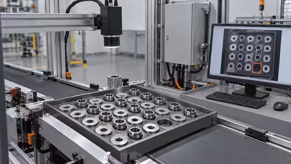 Component counting: acceptance and tray handoff