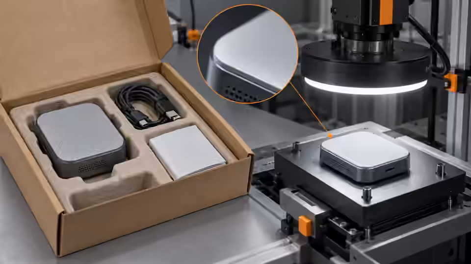 Choose lighting and ROI for open-package contents