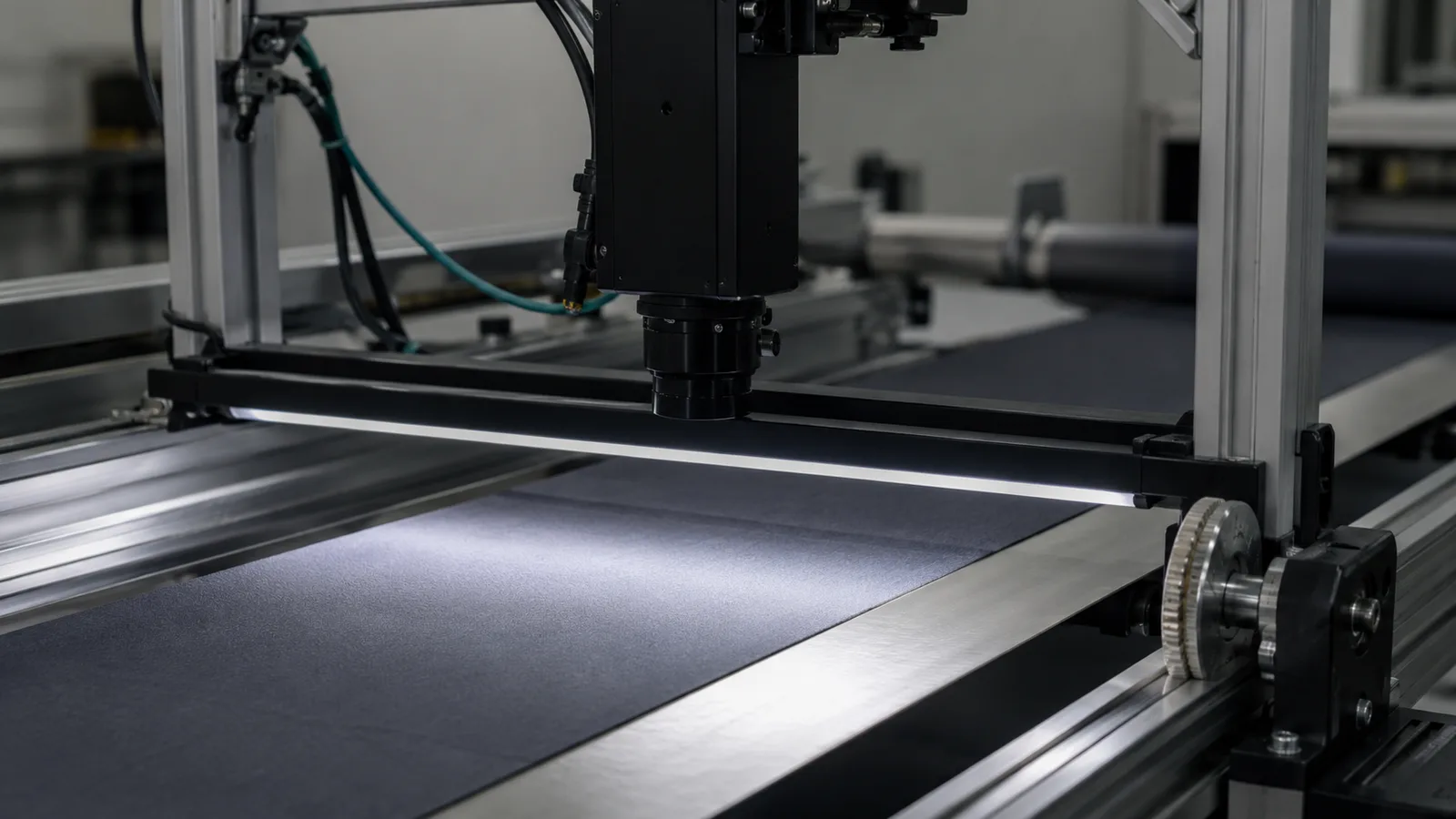 Line scan camera product photo explaining continuous web inspection capture